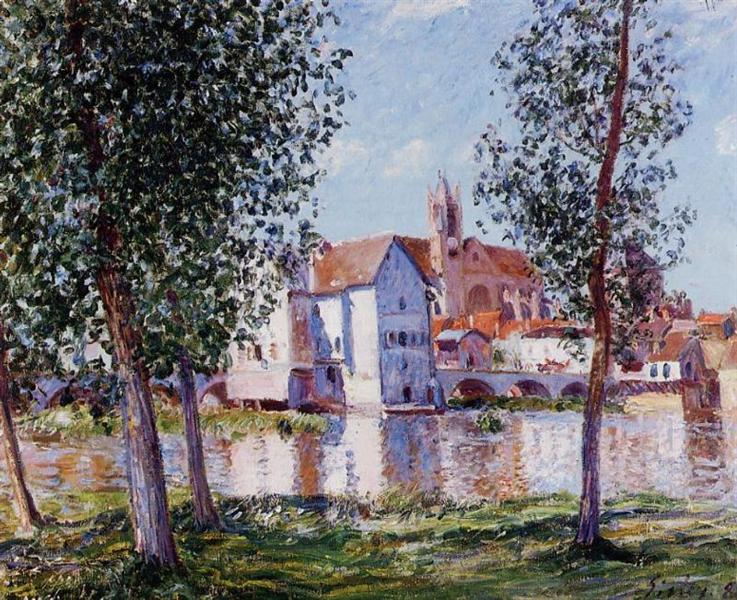 Moret Sur Loing by Alfred Sisley, 1888